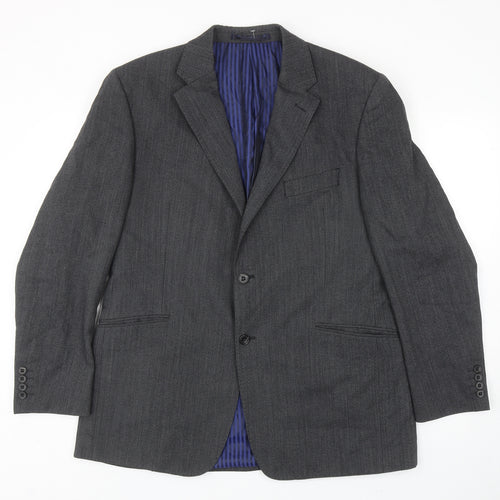 Marks and Spencer Mens Grey Wool Jacket Suit Jacket Size 42