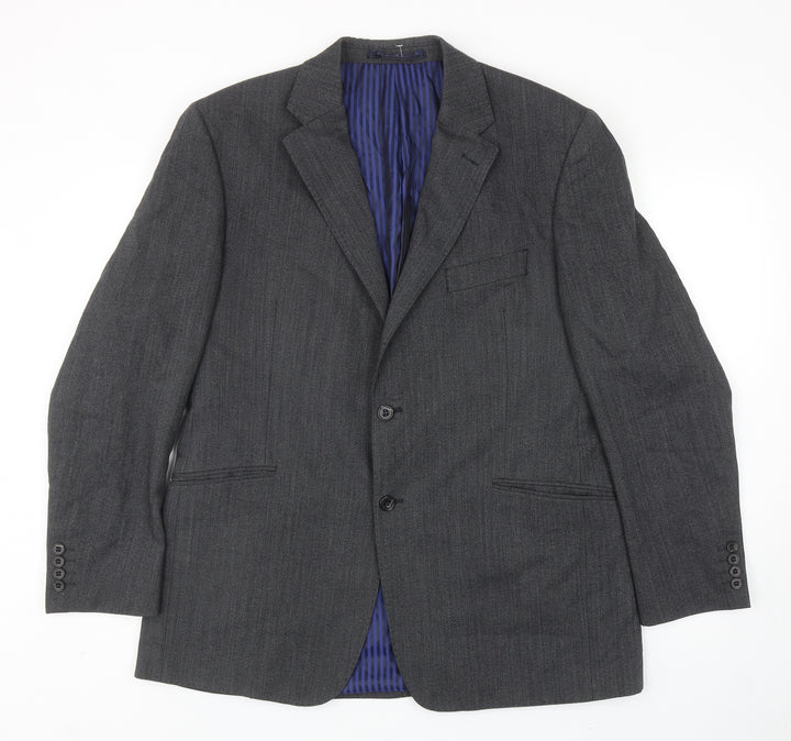 Marks and Spencer Mens Grey Wool Jacket Suit Jacket Size 42