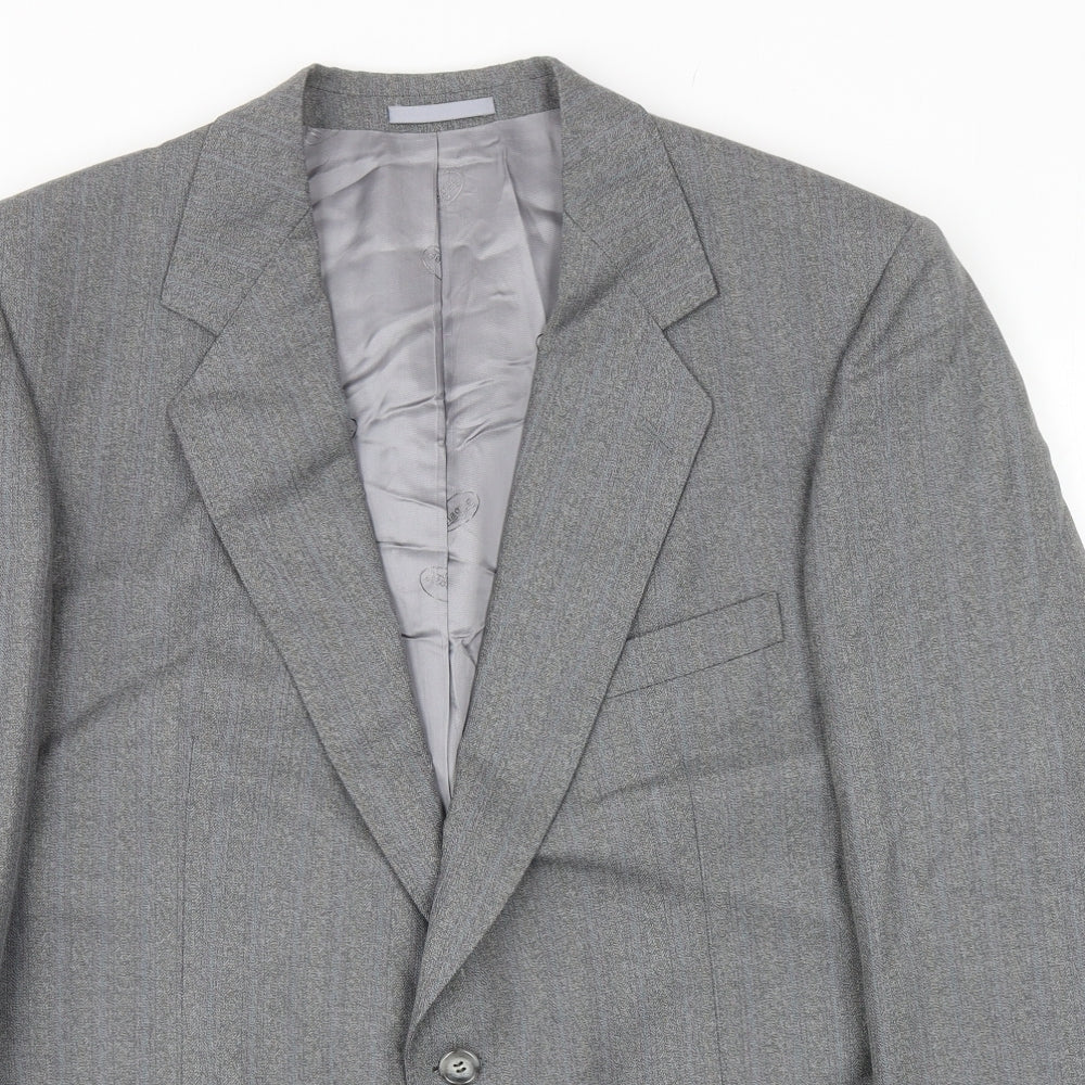 Magee Mens Grey Wool Jacket Suit Jacket Size 40