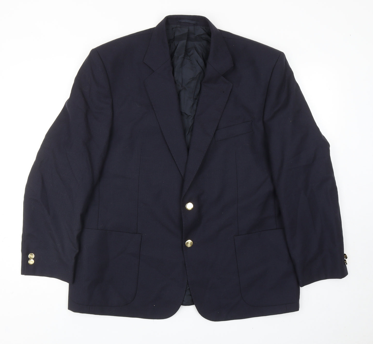 Skopes Mens Blue Wool Jacket Suit Jacket Size 44