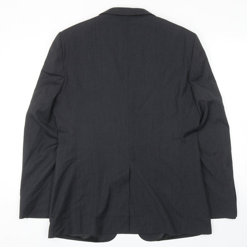 Vivaldi Mens Grey Polyester Jacket Suit Jacket Size 36