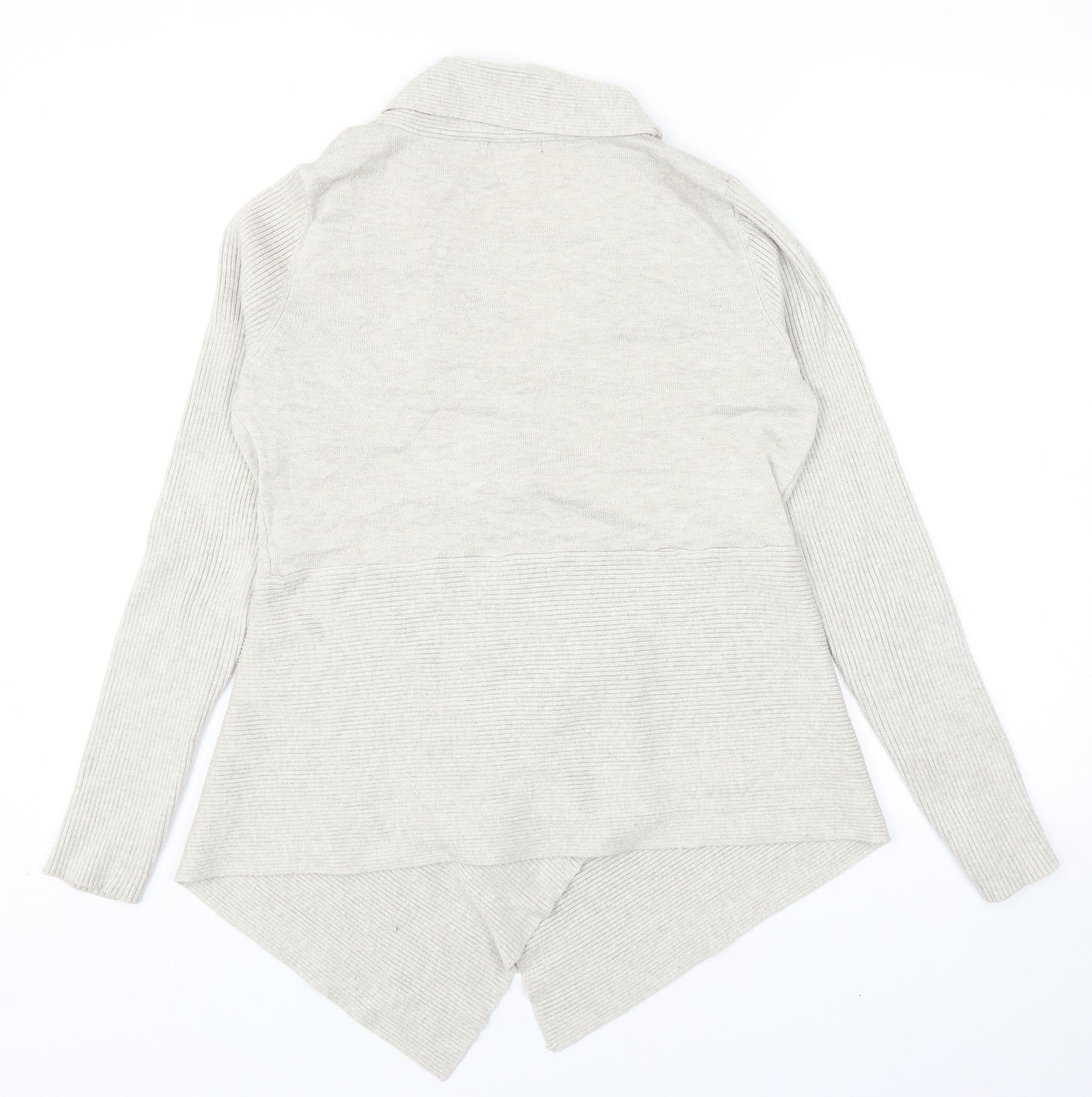 Verve Ami Womens Beige V-Neck Viscose Cardigan Jumper Size M