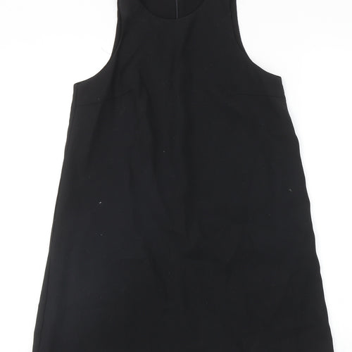Zara Womens Black Polyester Playsuit One-Piece Size XS Zip