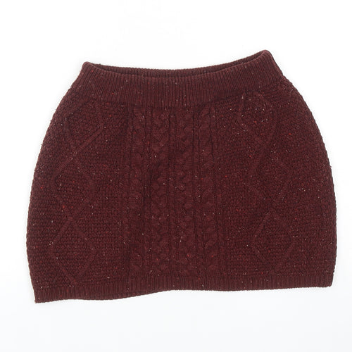 Atmosphere Womens Red Geometric Acrylic Bandage Skirt Size 8