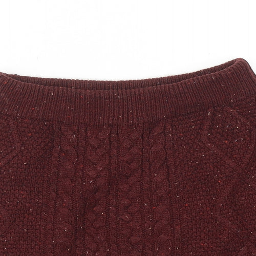Atmosphere Womens Red Geometric Acrylic Bandage Skirt Size 8