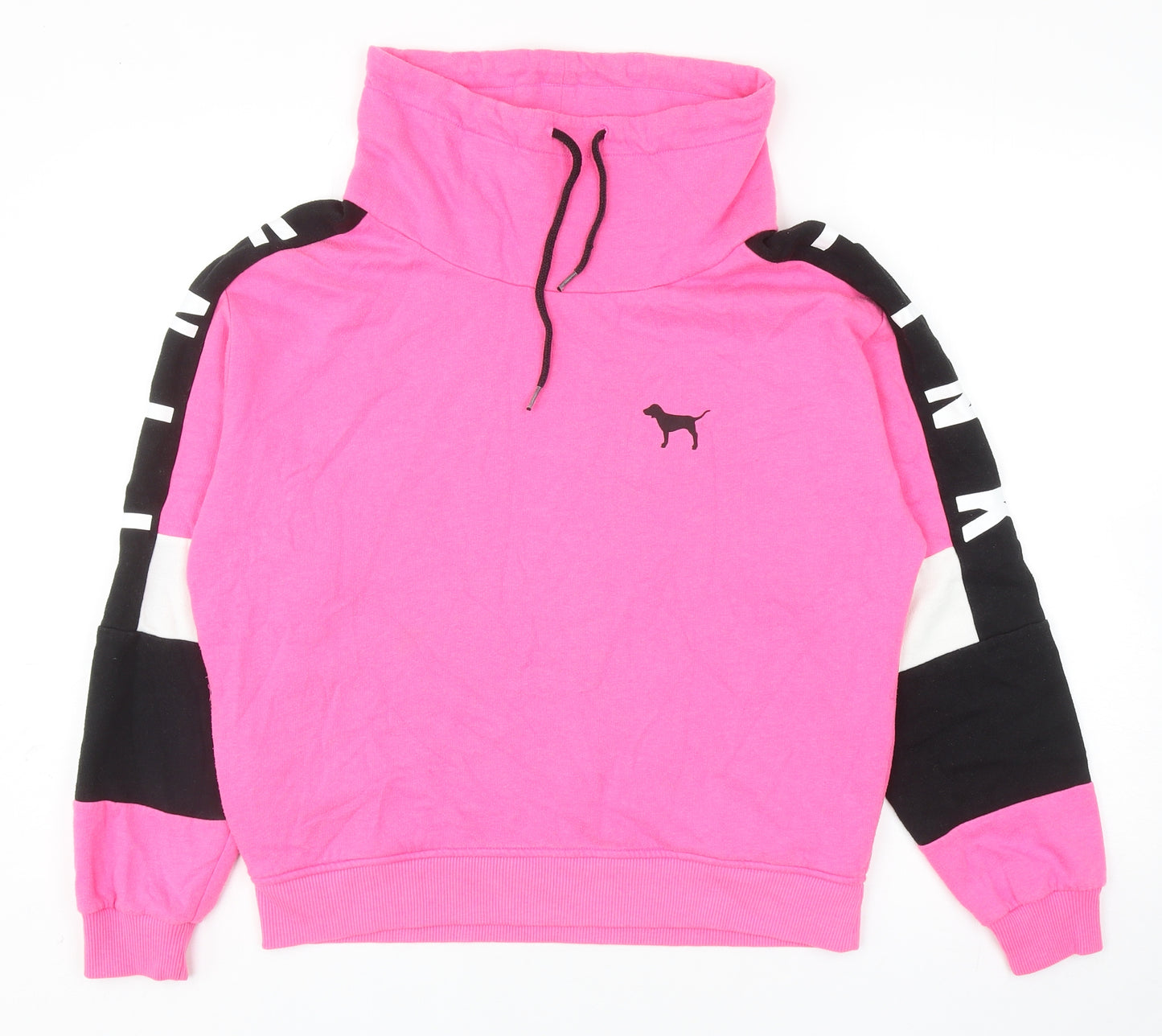 PINK Womens Pink Cotton Pullover Sweatshirt Size M Pullover