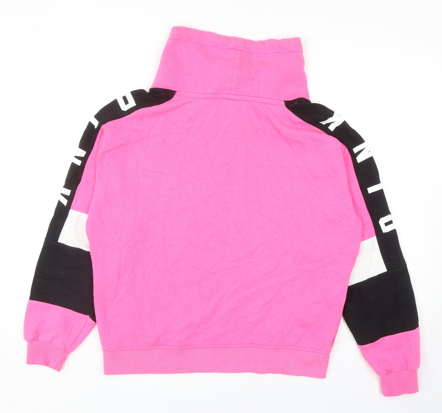 PINK Womens Pink Cotton Pullover Sweatshirt Size M Pullover