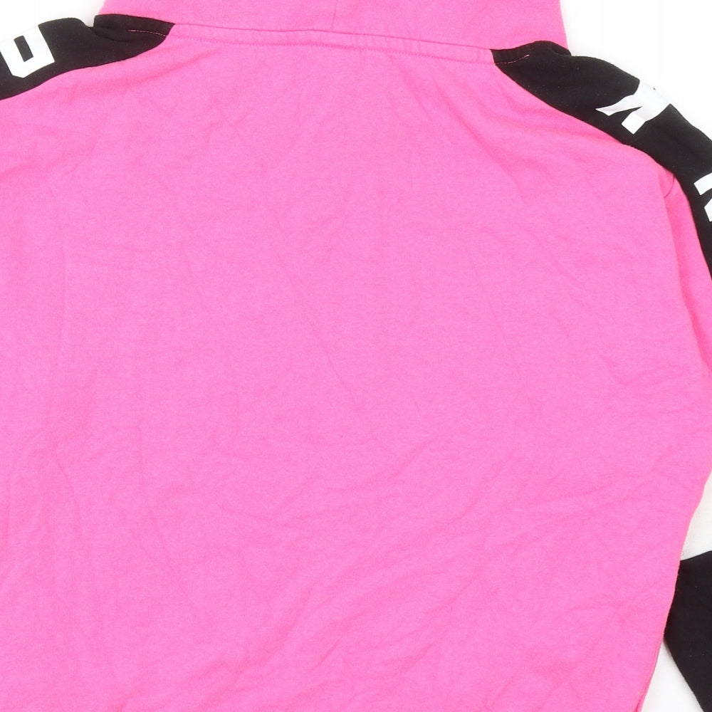 PINK Womens Pink Cotton Pullover Sweatshirt Size M Pullover