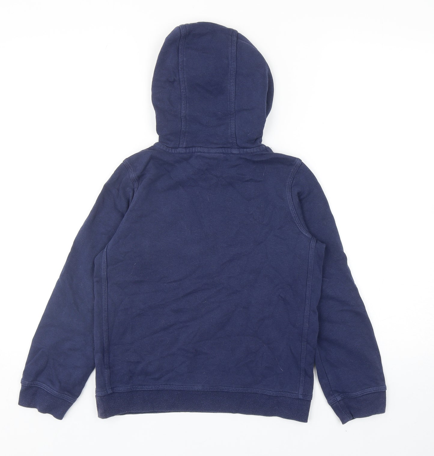 Nike Boys Blue Cotton Pullover Hoodie Size 8-9 Years Pullover