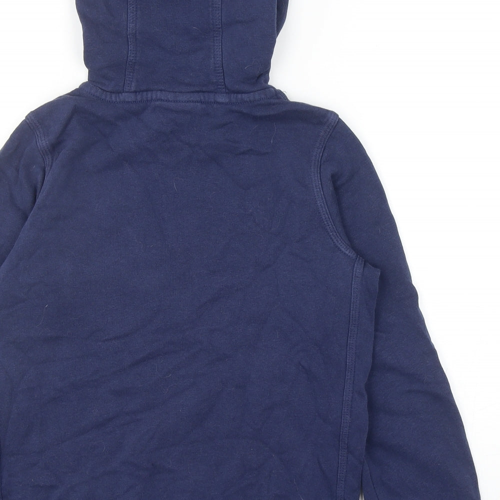 Nike Boys Blue Cotton Pullover Hoodie Size 8-9 Years Pullover