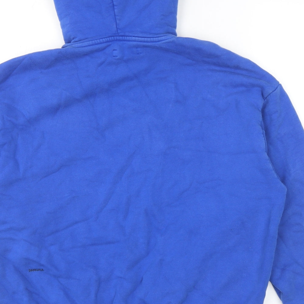Pangaia Mens Blue Cotton Pullover Hoodie Size S