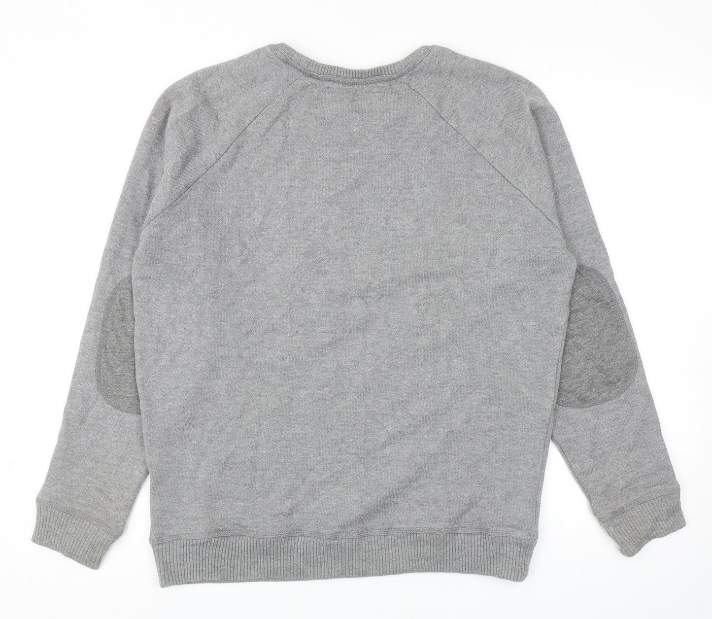 Disneyland Paris Womens Grey Round Neck Cotton Pullover Jumper Size M - Mickey Mouse