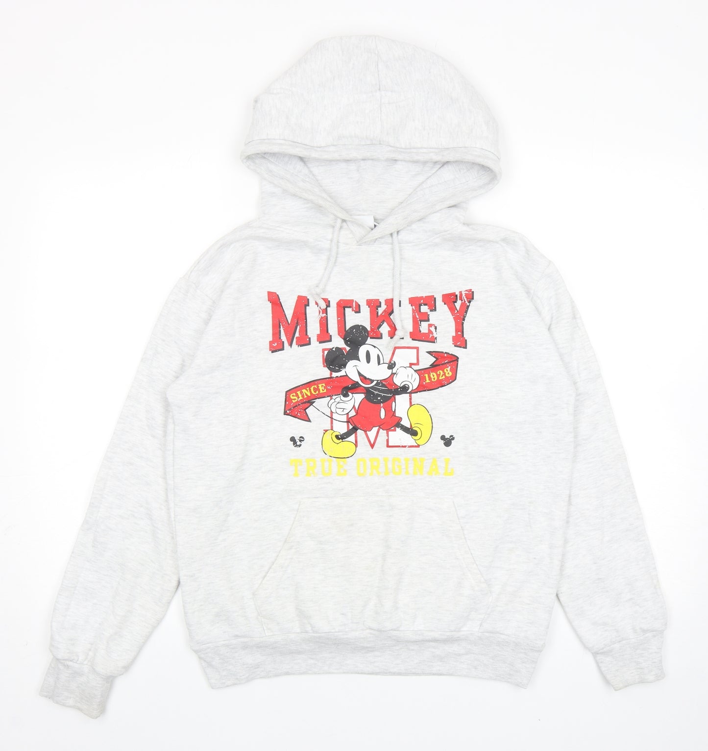 Primark Womens Grey Cotton Pullover Hoodie Size XS Pullover - Mickey Mouse