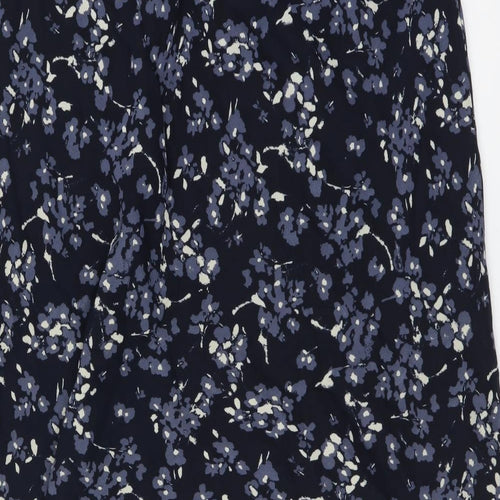 Precis Womens Blue Geometric Viscose Flare Skirt Size 16