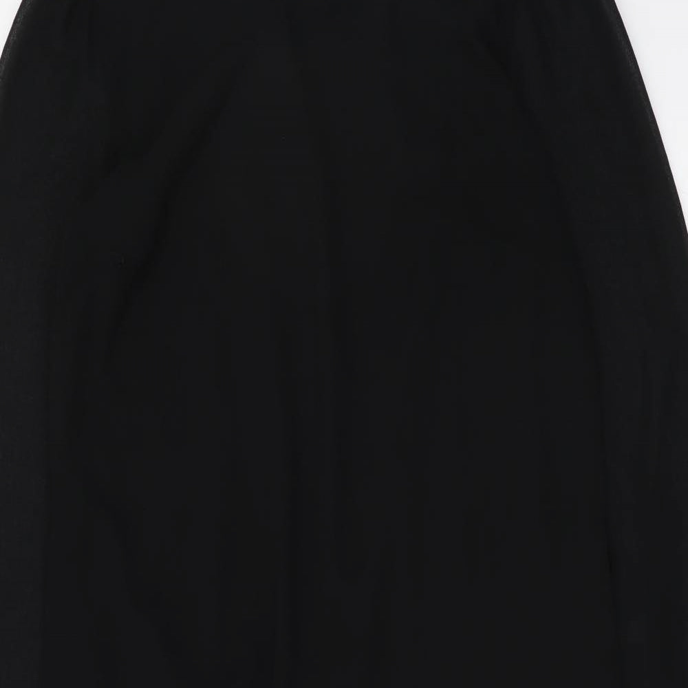Atmosphere Womens Black Polyester Shift Size 8 Boat Neck Pullover