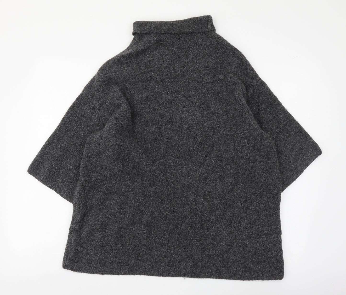 Zara Womens Grey Roll Neck Acrylic Pullover Jumper Size M