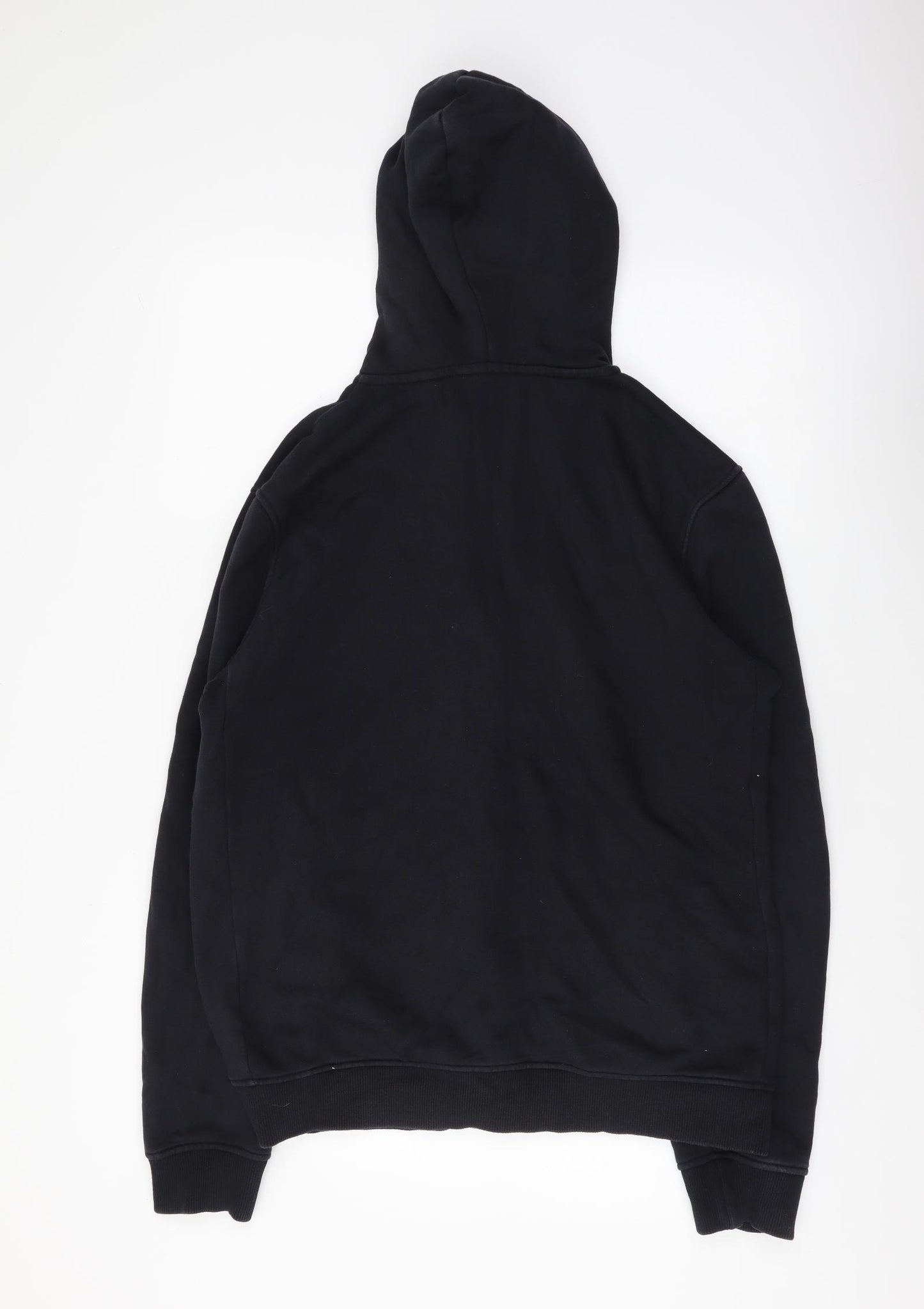 NEXT Mens Black Cotton Full Zip Hoodie Size M