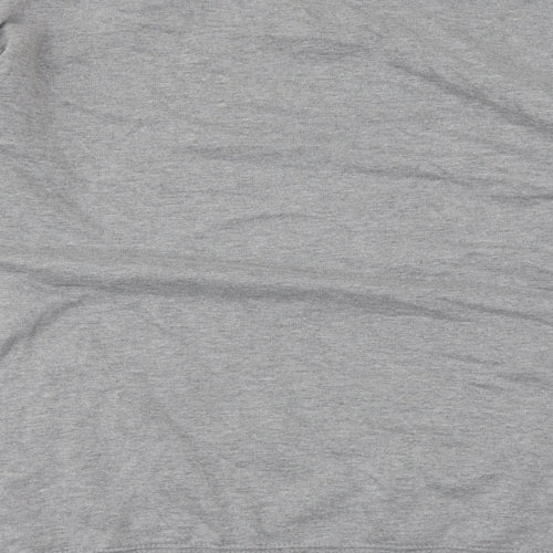 Quality Lesurewear Mens Grey Polyester Pullover Sweatshirt Size 2XL