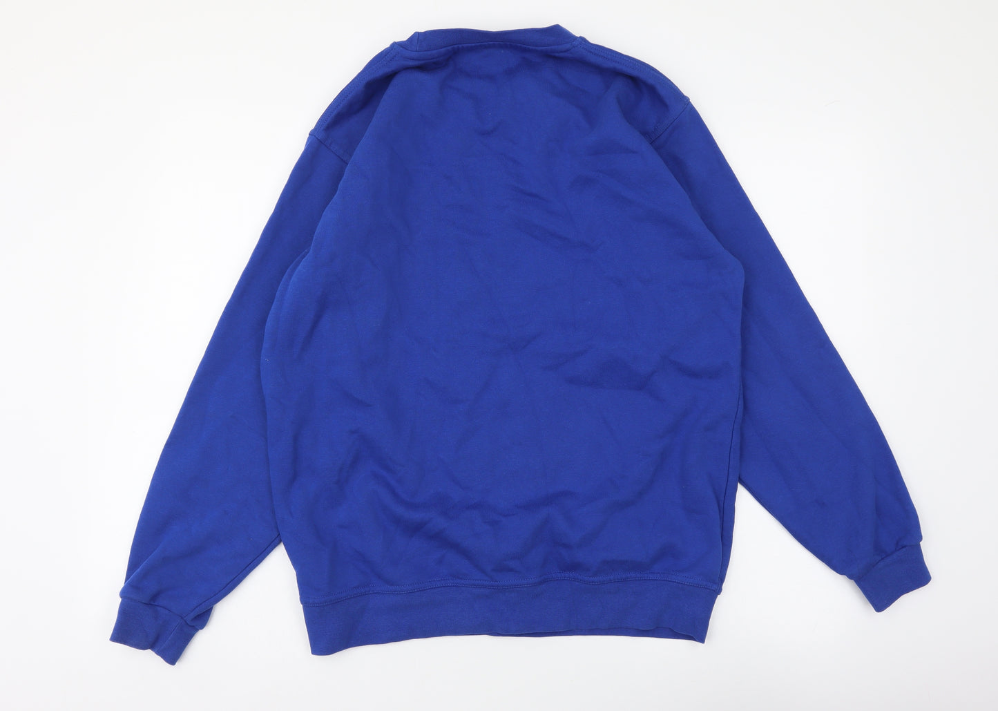 Arco Esentials Mens Blue Cotton Pullover Sweatshirt Size M