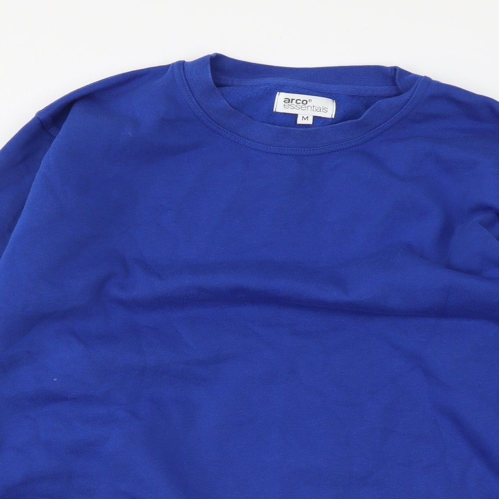 Arco Esentials Mens Blue Cotton Pullover Sweatshirt Size M