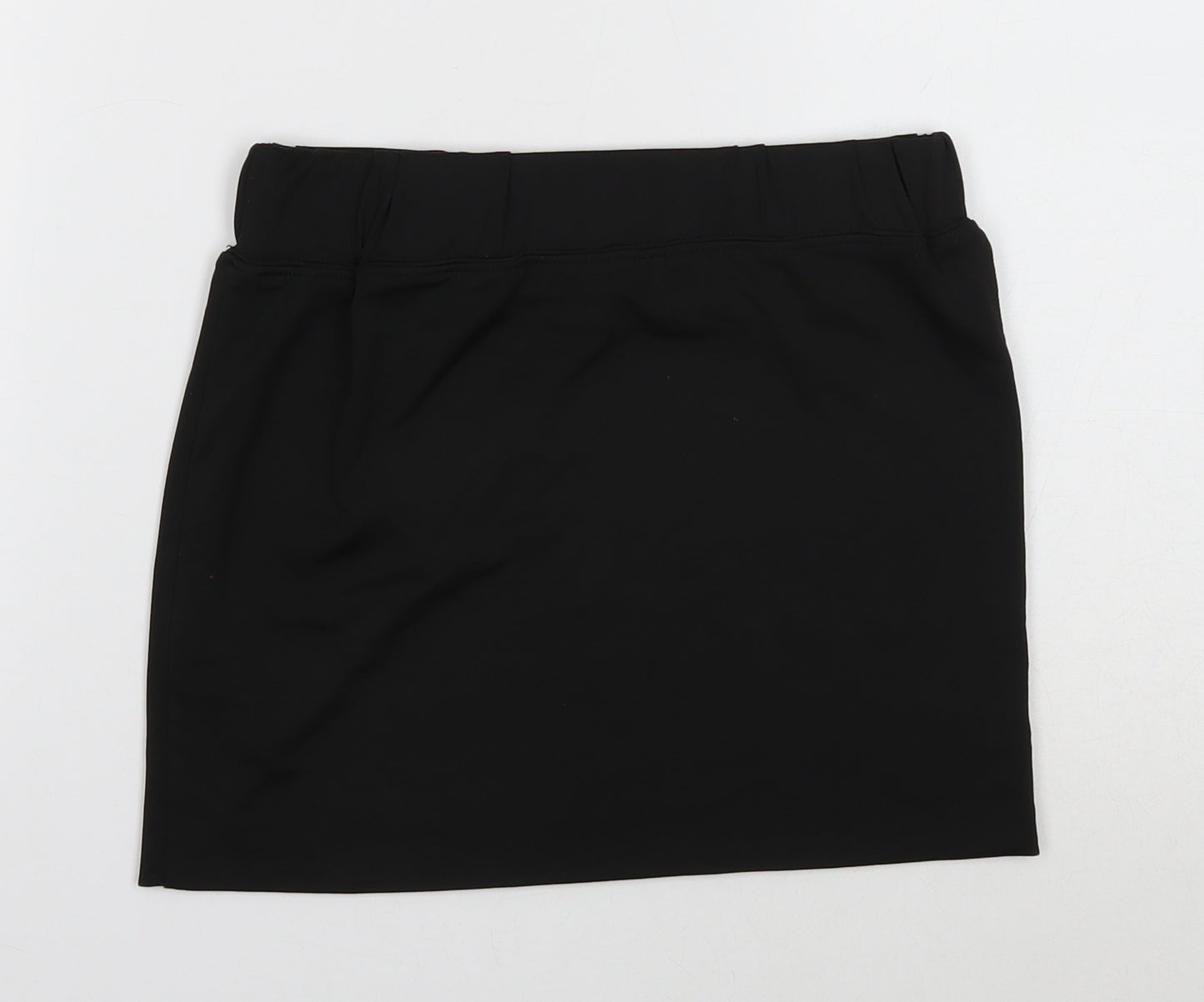 Nearskin Womens Black Polyester A-Line Skirt Size S