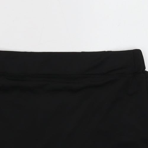 Nearskin Womens Black Polyester A-Line Skirt Size S