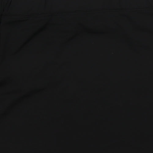Nearskin Womens Black Polyester A-Line Skirt Size S