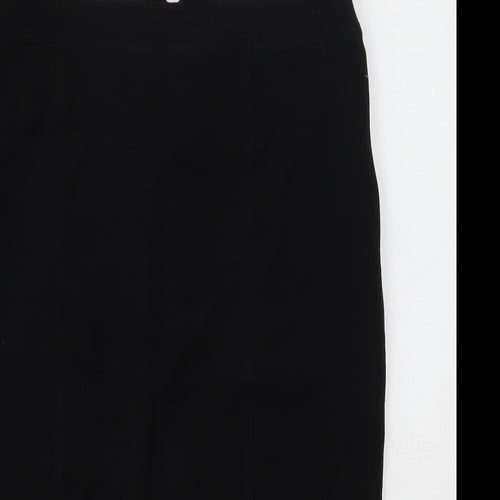 Dorothy Perkins Womens Black Polyester Straight & Pencil Skirt Size 8 Zip