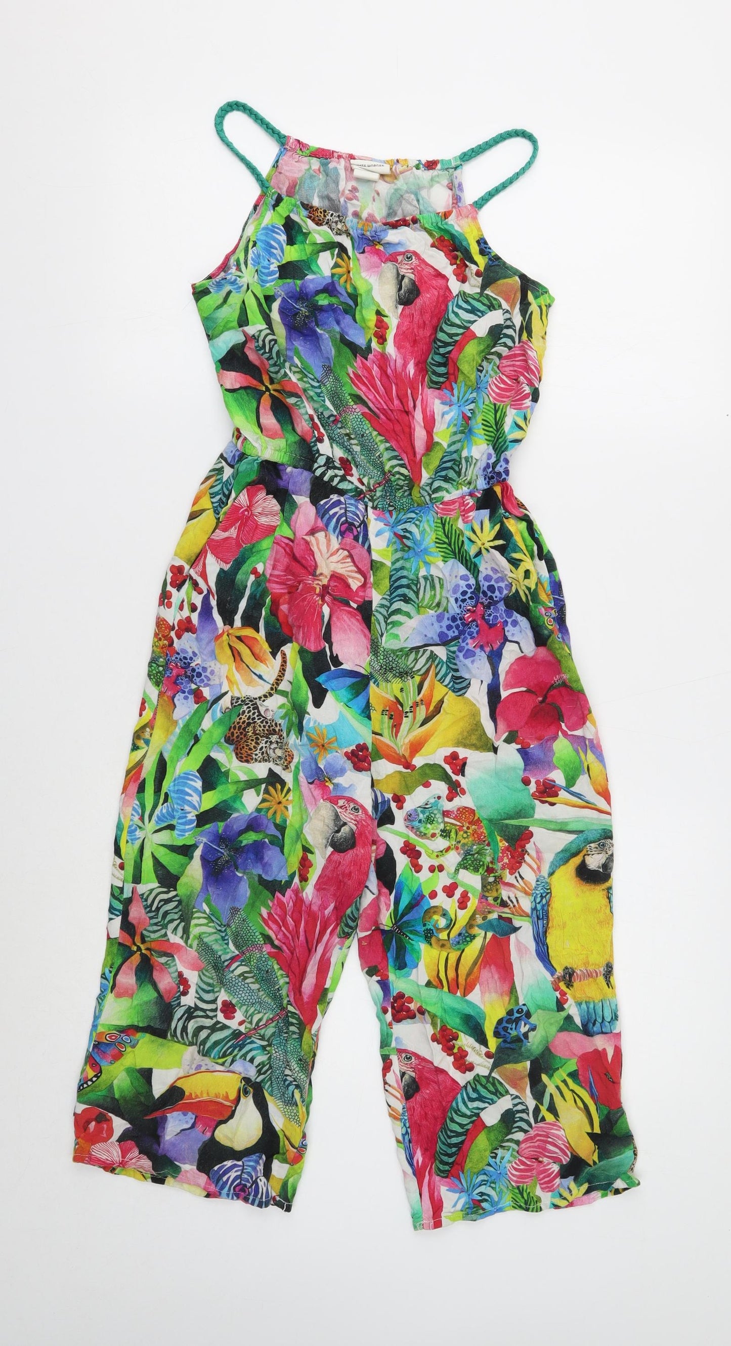 H&M Girls Multicoloured Geometric Viscose Playsuit One-Piece Size 11-12 Years Pullover