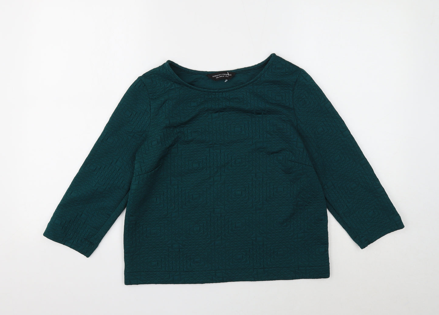 Dorothy Perkins Womens Green Polyester Pullover Sweatshirt Size 10 Pullover