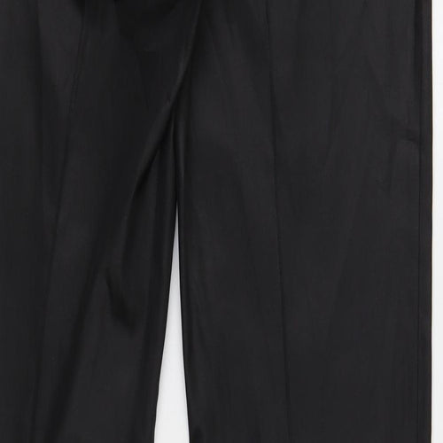 Divided Womens Black Polyester Trousers Size S Regular Zip