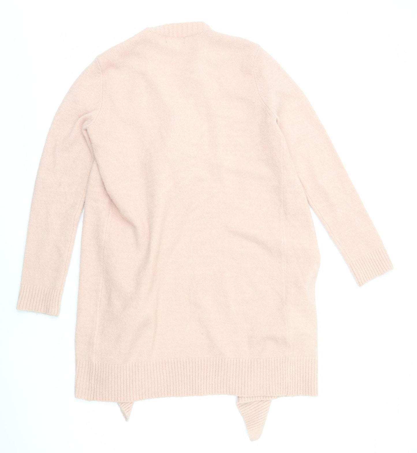 Primark Womens Pink V-Neck Acrylic Cardigan Jumper Size M - Waterfall