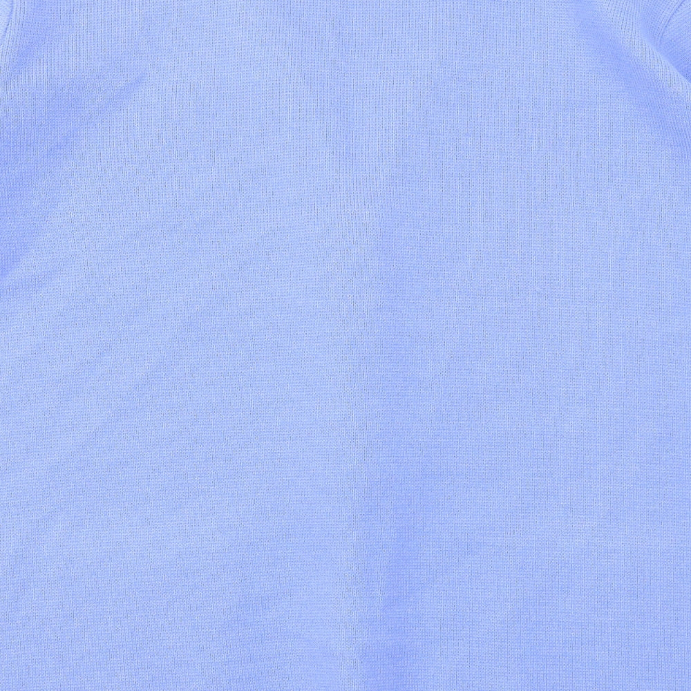 Preworn Womens Blue V-Neck Acrylic Cardigan Jumper Size M