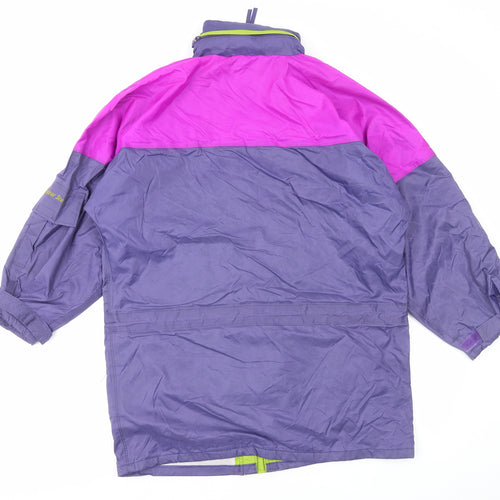 Outdoor Scene Womens Multicoloured Rain Coat Coat Size S Zip