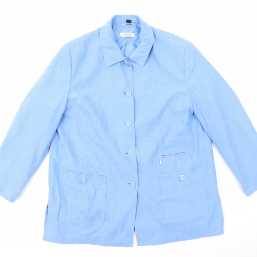Classics Womens Blue Jacket Size 20 Button