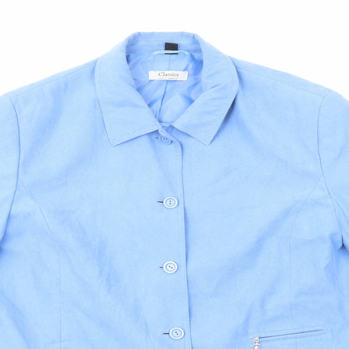 Classics Womens Blue Jacket Size 20 Button