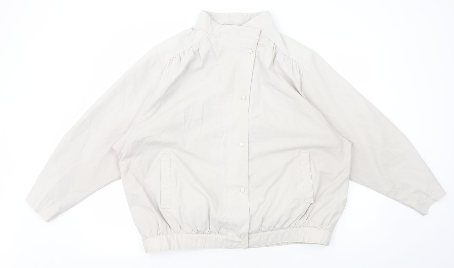 St Michaels Womens Ivory Jacket Size 16 Snap