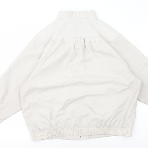 St Michaels Womens Ivory Jacket Size 16 Snap