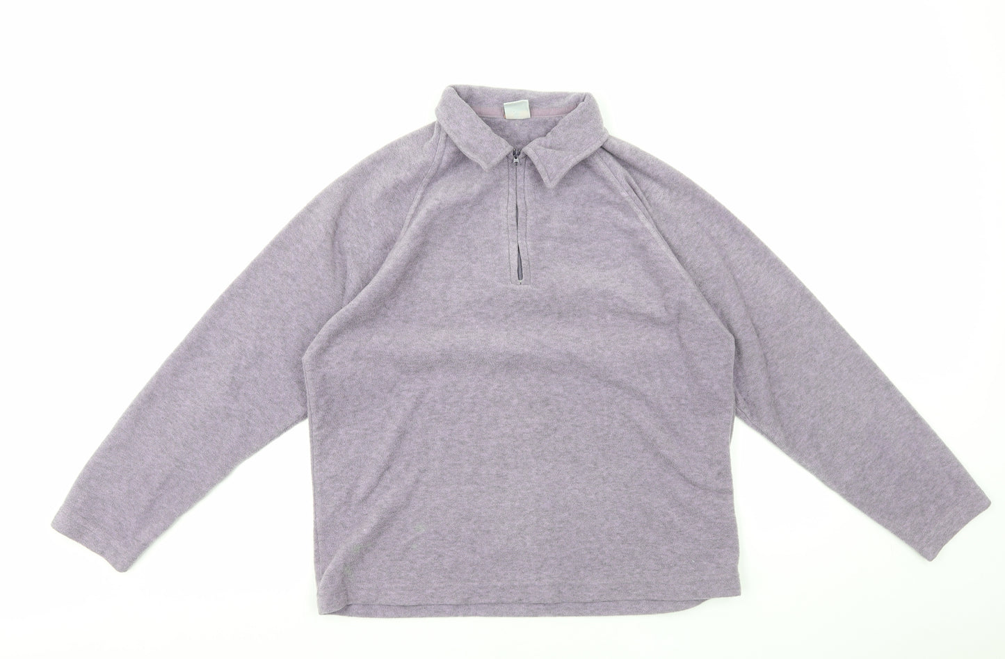 Sprayway Womens Purple Collared Polyester Pullover Jumper Size L