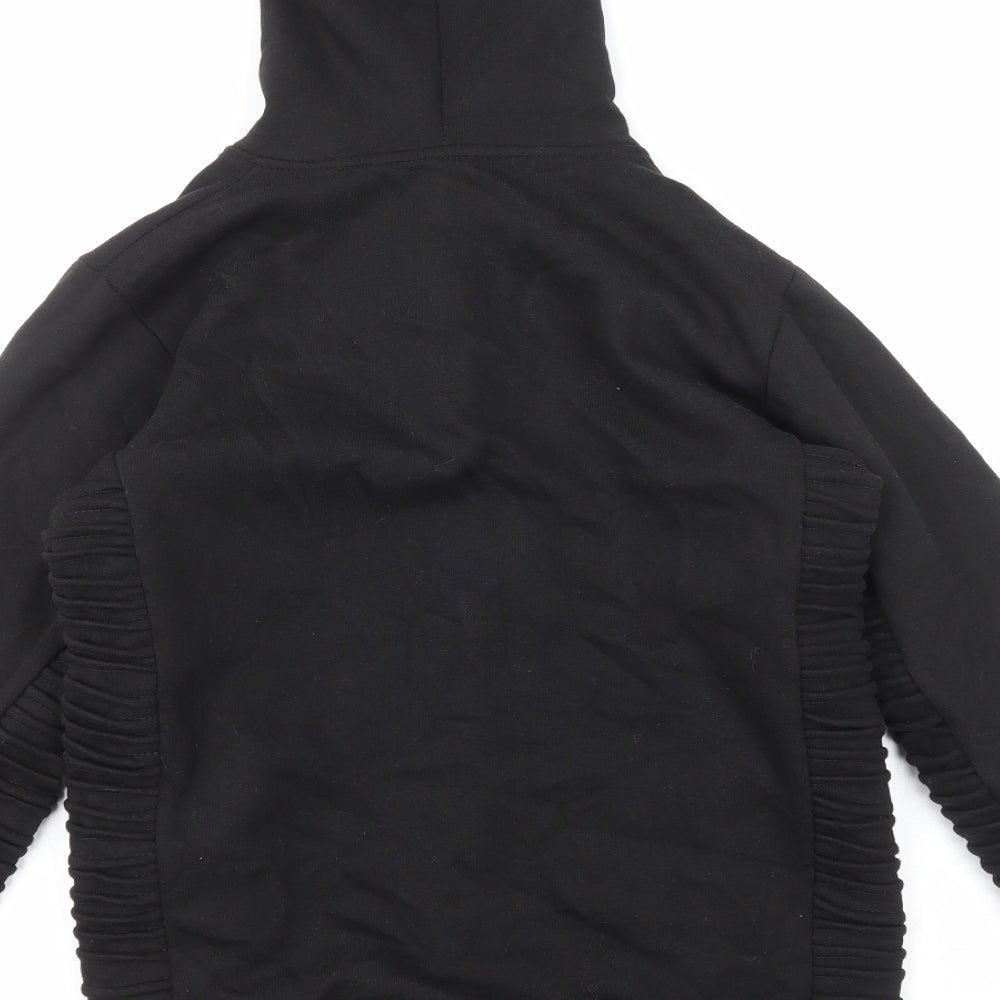 Preworn Mens Black Cotton Full Zip Hoodie Size S