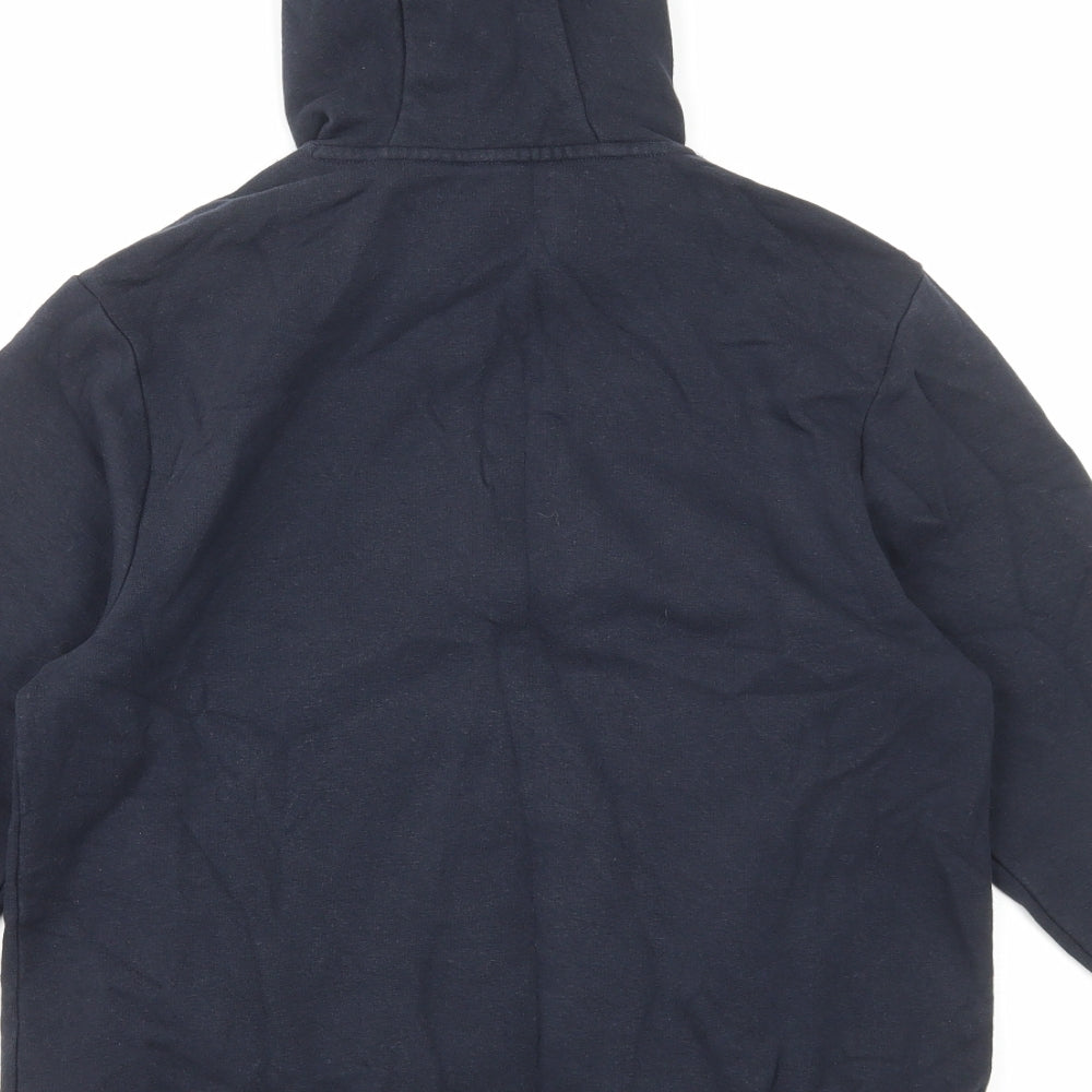 NEXT Boys Blue Cotton Full Zip Hoodie Size 12 Years Zip