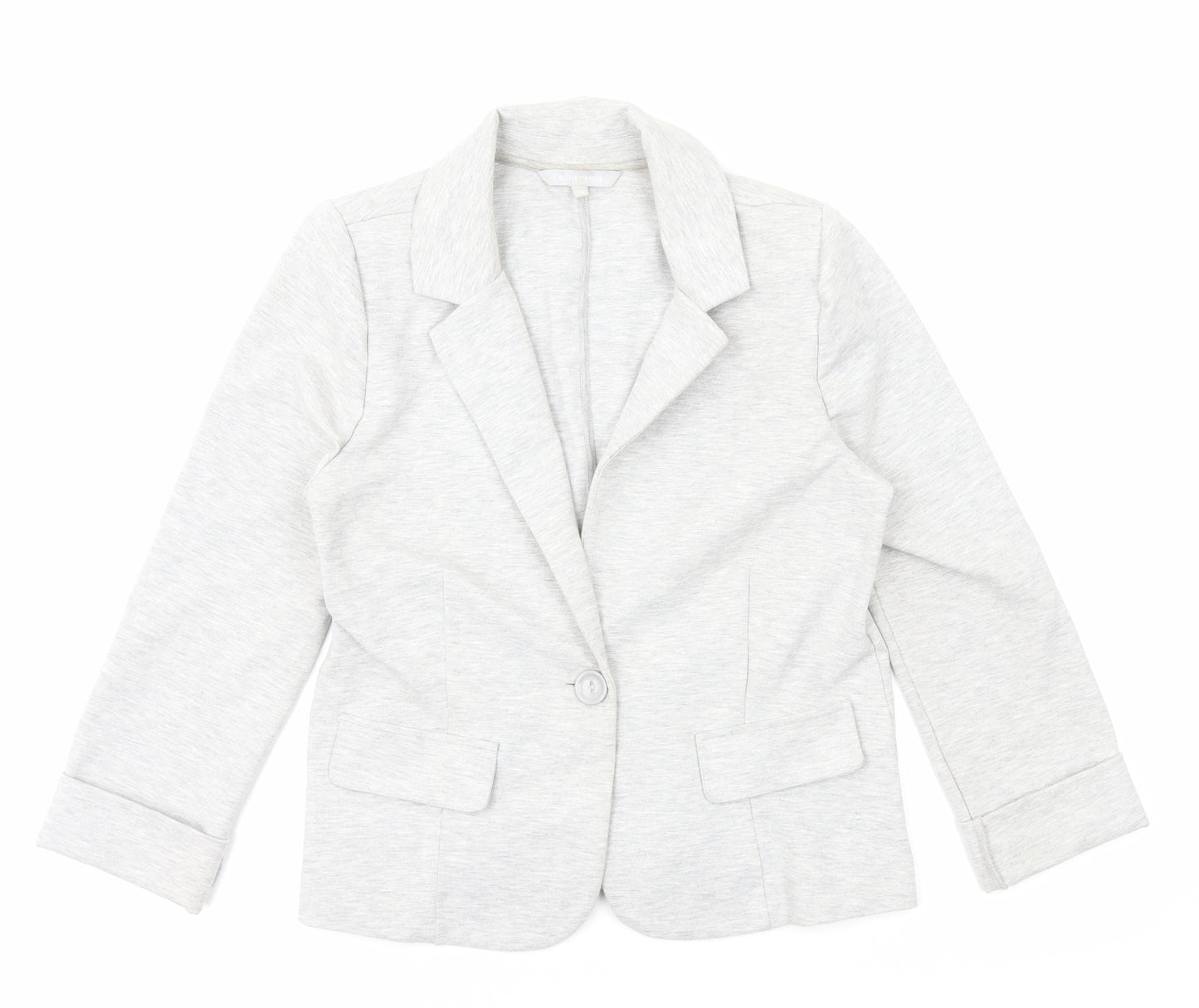 Red Herring Womens Grey Jacket Size 10 Button
