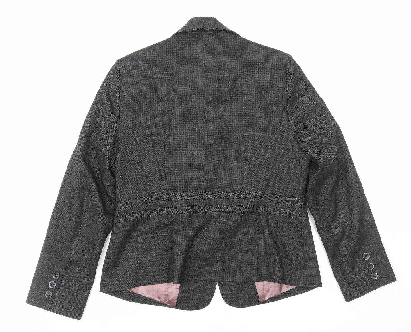 NEXT Womens Grey Jacket Size 10 Button