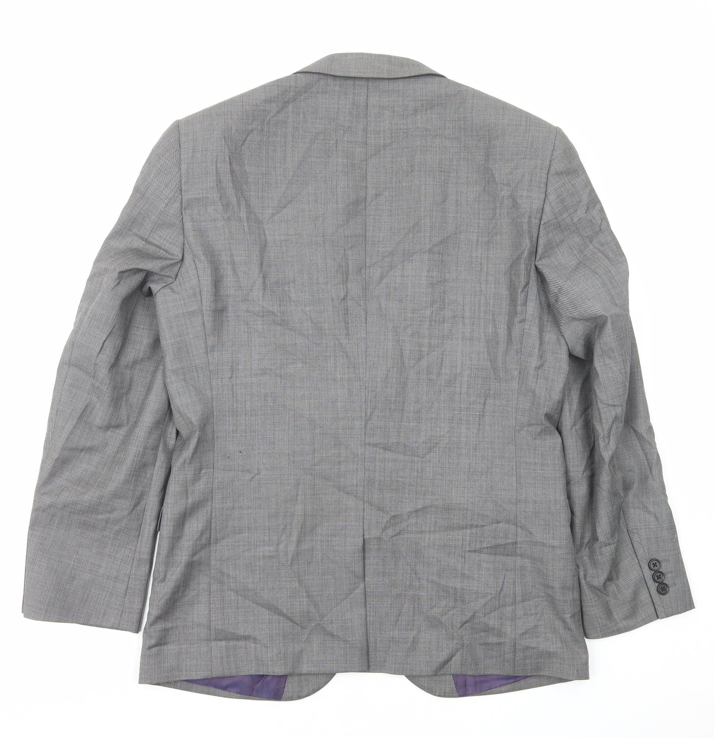 NEXT Mens Grey Polyester Jacket Suit Jacket Size M