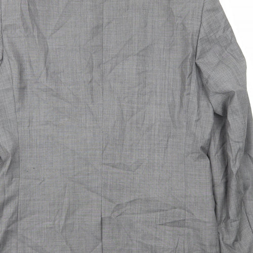 NEXT Mens Grey Polyester Jacket Suit Jacket Size M