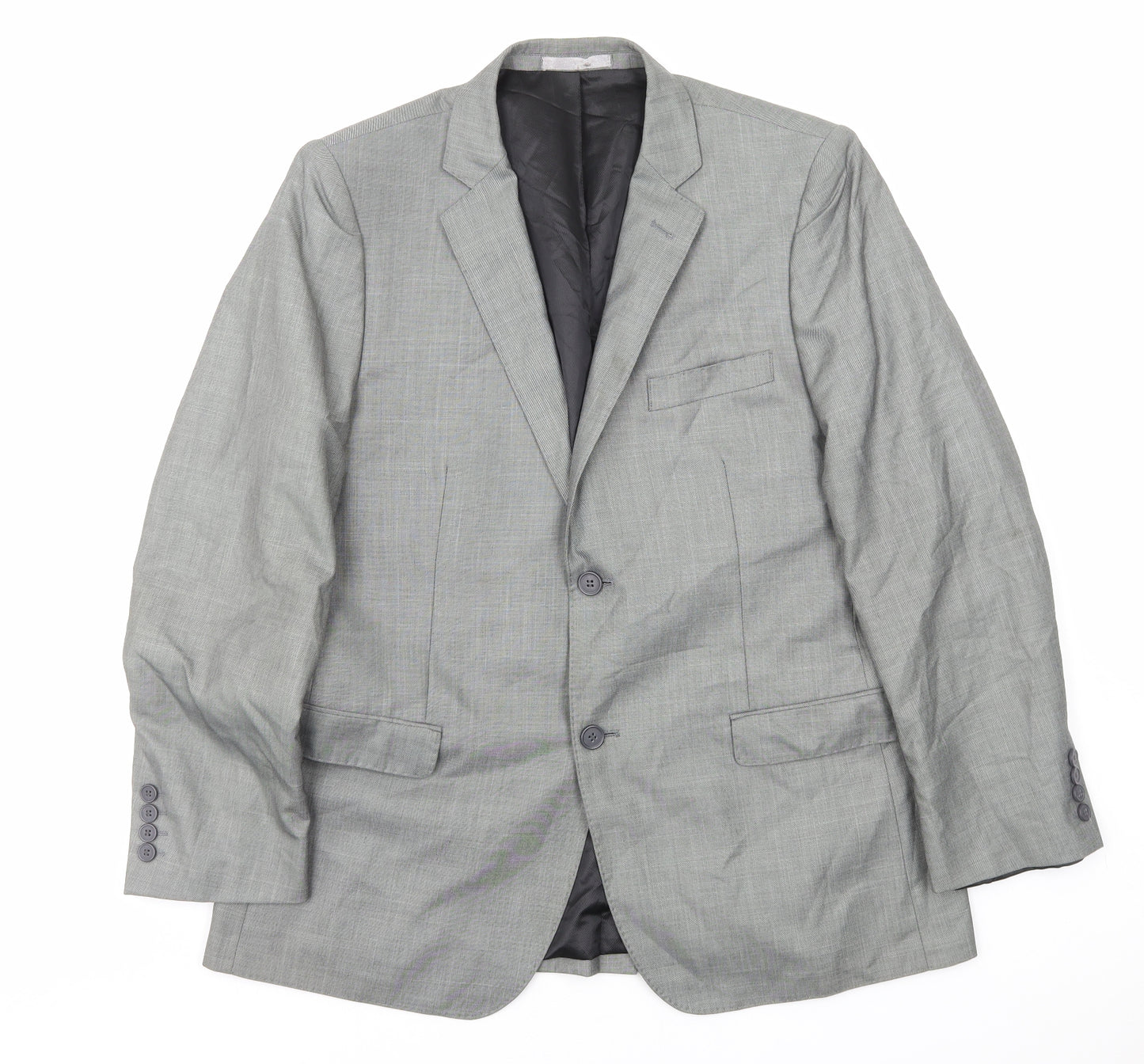 Butle and Webb Mens Grey Polyester Jacket Suit Jacket Size L