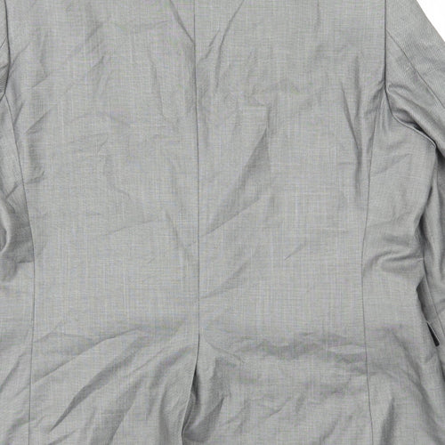 Butle and Webb Mens Grey Polyester Jacket Suit Jacket Size L