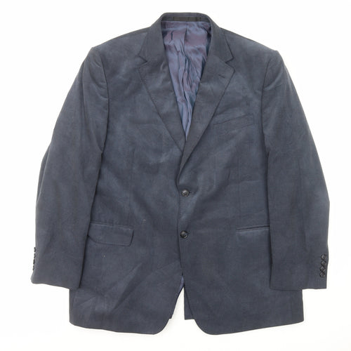 Marks and Spencer Mens Blue Polyester Jacket Blazer Size L