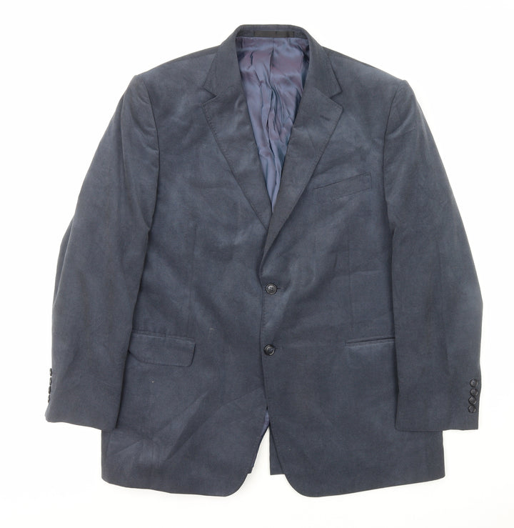 Marks and Spencer Mens Blue Polyester Jacket Blazer Size L