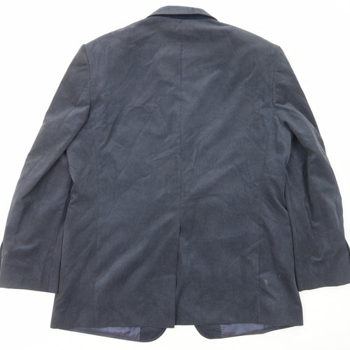 Marks and Spencer Mens Blue Polyester Jacket Blazer Size L